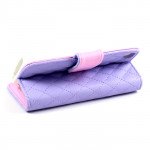 Wholesale iPhone 4S / 4 Square Flip Leather Wallet Case (Purple)